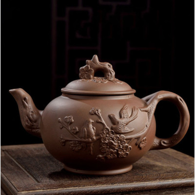 Чайник "Ласточки на вишне" коричневый 1000мл