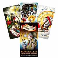 Карты Таро Безрамочное мини Восьми Монет - Eight Coins Tattoo Tarot Borderless Miniature Edition. U. S. Games Systems