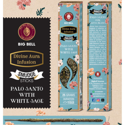 BIG BELL Smudge Palo Santo White Sage 25 грамм Пало Санто Белый Шалфей