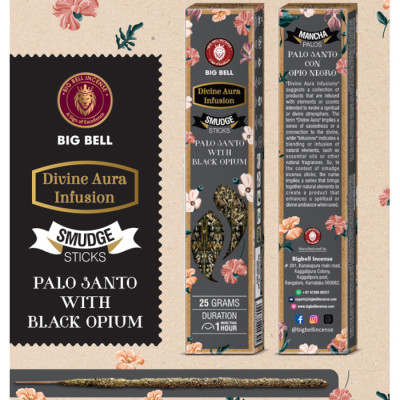 BIG BELL Smudge Palo Santo Black Opium 25 грамм Пало Санто Черный Опиум