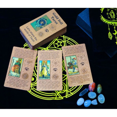 Набор с картами Таро Gold foil Tarot