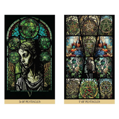 Карты Таро Витражей: Освещённое Путешествие Сквозь Карты - The Stained Glass Tarot: An Illuminated Journey through the Cards. Destiny Books