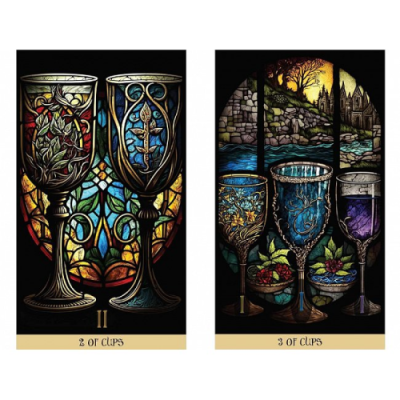 Карты Таро Витражей: Освещённое Путешествие Сквозь Карты - The Stained Glass Tarot: An Illuminated Journey through the Cards. Destiny Books