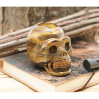 Череп каменный из Тигрового глаза