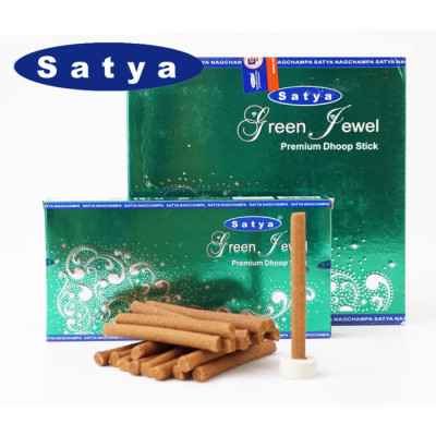 Satya Green Jewel DHOOP Зелёная драгоценность