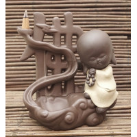 Водопад керамический "Жидкий дым". "Монах с четками" ZEN GARDEN