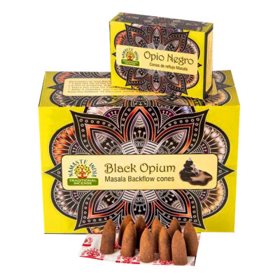 NAMASTE INDIA BLACK OPIUM конусы Жидкий дым