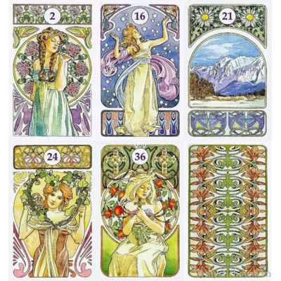 Гадальні карти Art Nouveau Oracle. Lenormand. Lo scarabeo