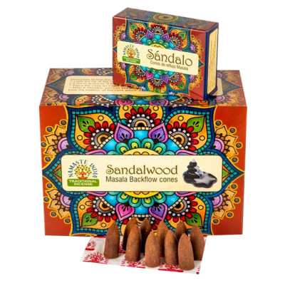 NAMASTE INDIA SANDALWOOD конусы Жидкий дым