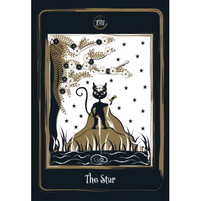 Golden Black Cat Tarot | Золотое Таро Черного Кота