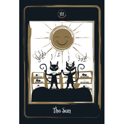 Golden Black Cat Tarot | Золотое Таро Черного Кота
