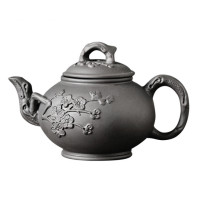Чайник "Цветок сливы" чёрный 350мл.