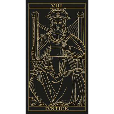 Карты Марсельского Таро в золотом и черном исполнении - Marseille Tarot Gold & Black edition. Lo Scarabeo