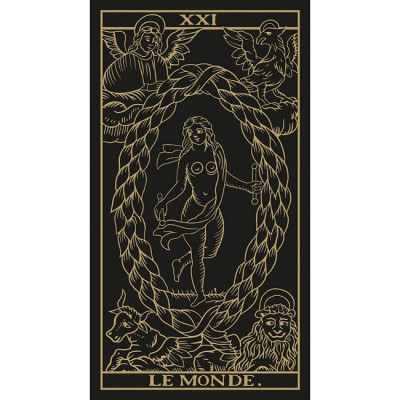 Карты Марсельского Таро в золотом и черном исполнении - Marseille Tarot Gold & Black edition. Lo Scarabeo