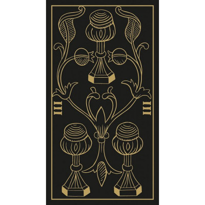 Карты Марсельского Таро в золотом и черном исполнении - Marseille Tarot Gold & Black edition. Lo Scarabeo
