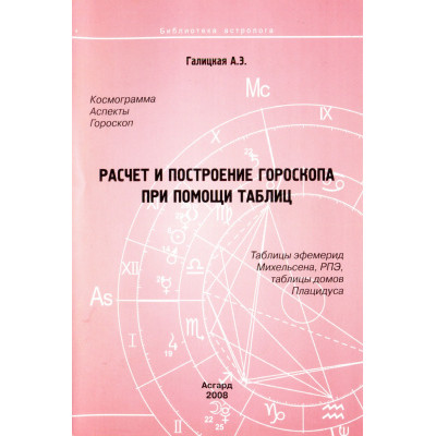 Розрахунок та побудова гороскопу за допомогою таблицб. Галицька А.