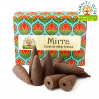 Ароматичні конуси Мірра Namaste India Back Flow cones Myrrh