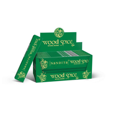 Ароматичні палички Nandita Wood Spice 15 грамм Древесные специи