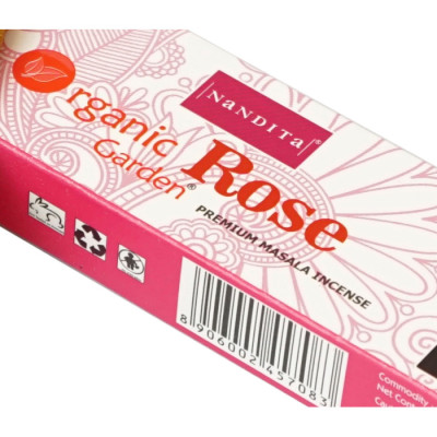 Ароматические палочки Роза Nandita Organic Rose