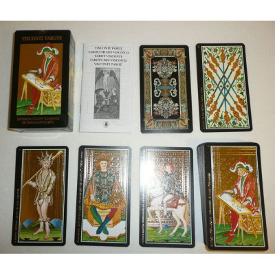Карти Таро Вісконті із золотим тисненням - Visconti Tarot. Lo Scarabeo