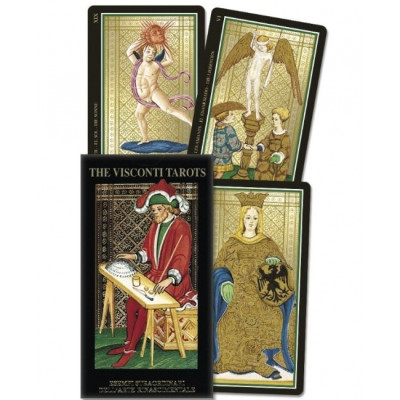 Карти Таро Вісконті із золотим тисненням - Visconti Tarot. Lo Scarabeo