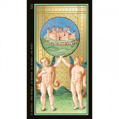 Карти Таро Вісконті із золотим тисненням - Visconti Tarot. Lo Scarabeo