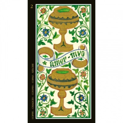 Карти Таро Вісконті із золотим тисненням - Visconti Tarot. Lo Scarabeo