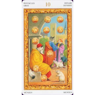 Карты Таро мини Белых кошек. ANKH