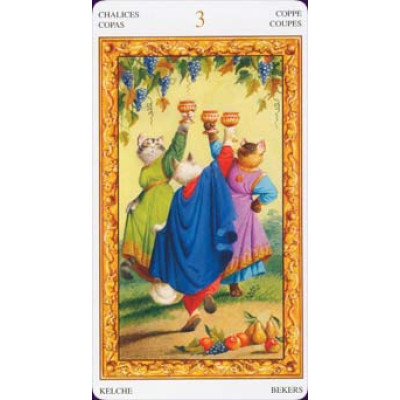 Карты Таро мини Белых кошек. ANKH