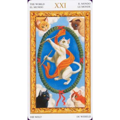Карты Таро мини Белых кошек. ANKH
