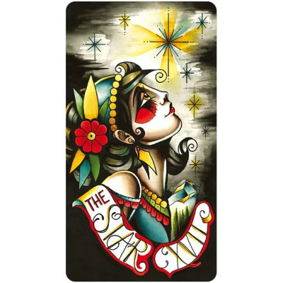 Карты Таро мини Безрамочное Восьми Монет - Eight Coins Tattoo Tarot Borderless Miniature Edition. U. S. Games Systems