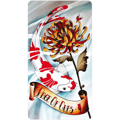 Карты Таро мини Безрамочное Восьми Монет - Eight Coins Tattoo Tarot Borderless Miniature Edition. U. S. Games Systems