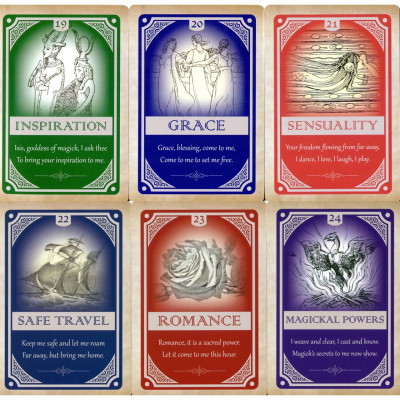 Карты Оракул Карты магических заклинаний - Magical Spell cards. Blue Angel