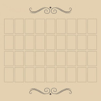Скатерть для гадания Большой Расклад Ленорман - Tarot Cloth Grand Tableau Lenormand. Lo Scarabeo