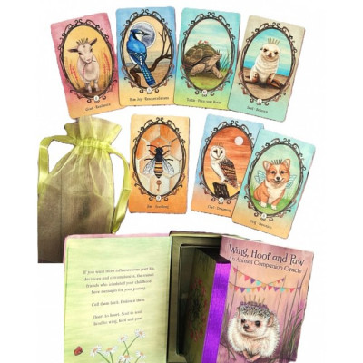 Карти Оракул Товаришів Тварин: Крило, Копито та Лапа - Wing, Hoof and Paw: an Animal Companion Oracle. U.S Games Systems