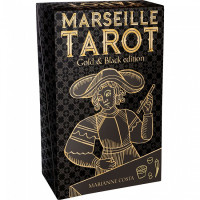 Карты Таро Марсельское в золотом и черном исполнении - Marseille Tarot Gold & Black edition. Lo Scarabeo