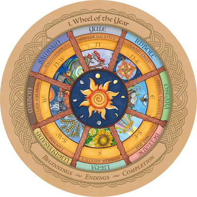Карты Оракул Зачарованное Колесо Года  - Enchanted Wheel Oracle 45 карт U.S. Games Systems