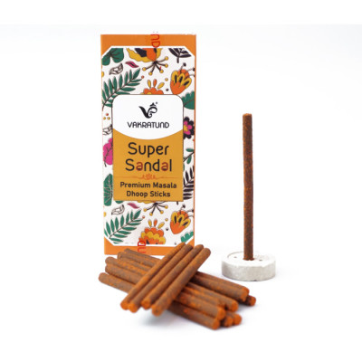 UNITED FRAGRANCE Super Sandal Masala Dhoop 17 палочек UNITED FRAGRANCE Super Sandal Masala Dhoop 17 палочек