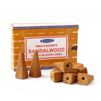Satya Back Flow cones SANDALWOOD Сандаловое дерево