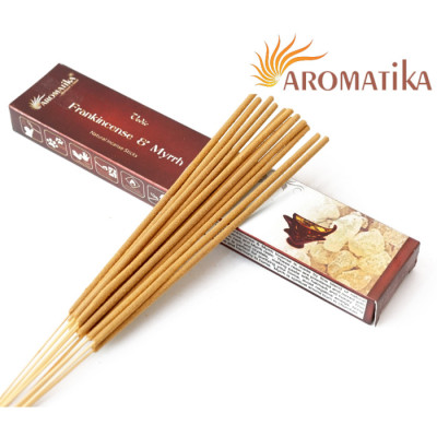 Ароматические палочки Aromatika Vedic Frankincense Myrrh 15 грамм Ладан Мирра Ароматические палочки Aromatika Vedic Frankincense Myrrh 15 грамм Ладан Мирра