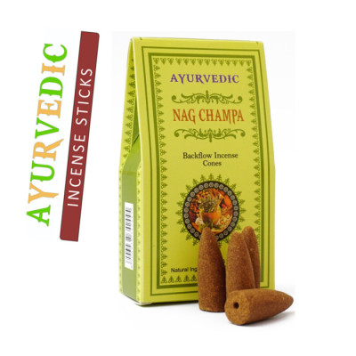 Аромаконусы Ayurvedic BACK FLOW Наг чампа Аромаконусы Ayurvedic BACK FLOW Наг чампа