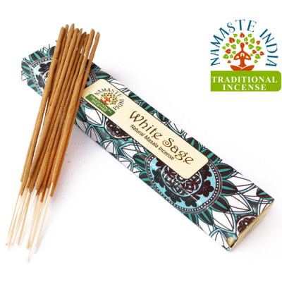 Ароматические палочки Белый шалфей Namaste India White sage Ароматические палочки Белый шалфей Namaste India White sage