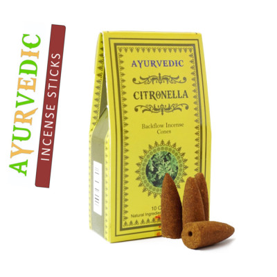 Аромаконусы Ayurvedic Back Flow Цитронелла Аромаконусы Ayurvedic Back Flow Цитронелла