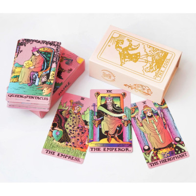 Карты Таро Уэйта Waite's Tarot Cards розовая коробка Zen Garden od-30451