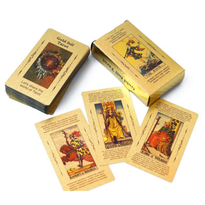 Карты Таро Уэйта Waite's Tarot Cards желтое золото Zen Garden od-30443