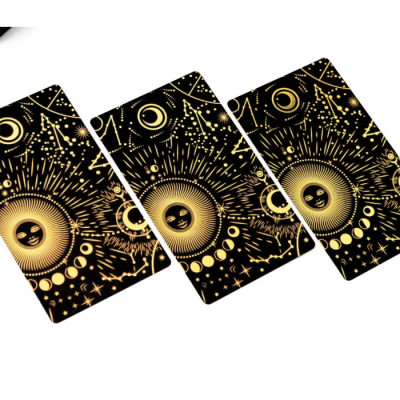 Карты Таро Уэйта Waite's Tarot Cards учебные золото на черном Zen Garden od-30460