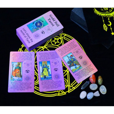 Набор с картами Таро Gold foil Tarot Violet