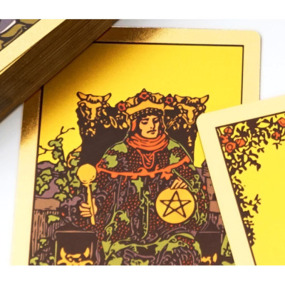 Карты Таро Уэйта Waite's Tarot Cards золотое тиснение Zen Garden od-30464