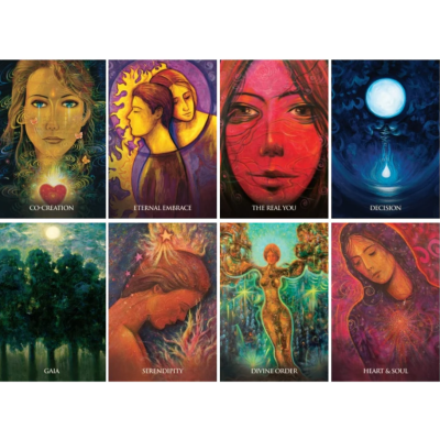 Карти Оракул Магдалини без рамки - Magdalene Oracle cards Borderless Blue Angel