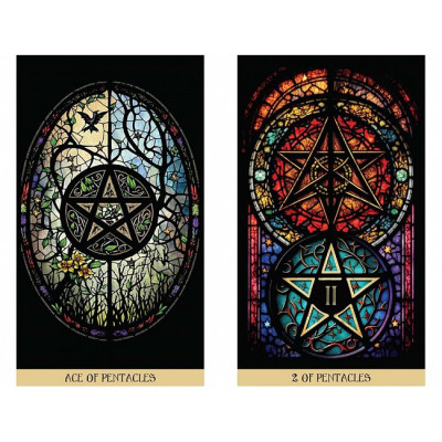 Карты Таро Витражей: Освещённое Путешествие Сквозь Карты - The Stained Glass Tarot: An Illuminated Journey through the Cards. Destiny Books